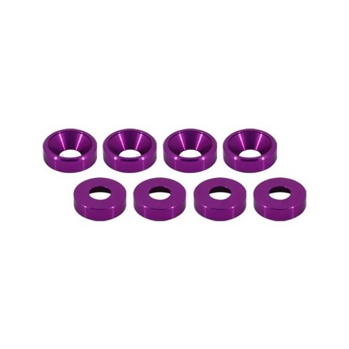 Rondelle ergal svasate 3mm viola (8)