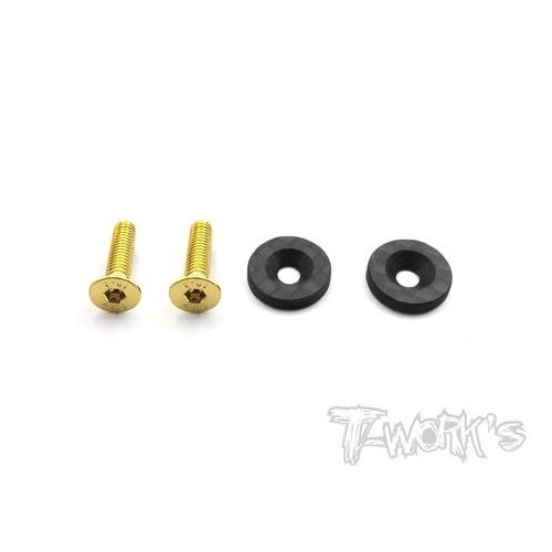 Kyosho MP9/MP10 - Rondelle Ferma Alettone Kyosho in Carbonio