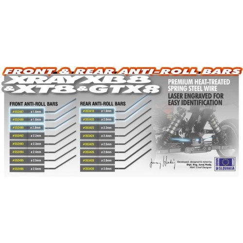 Xray - Barra Antirollio Anteriore 2.2mm