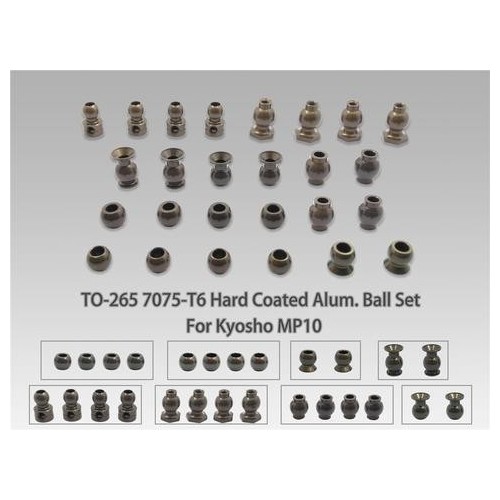 Kyosho MP9/MP10 - Kit Sfere Leggere Trattate Dure MP10