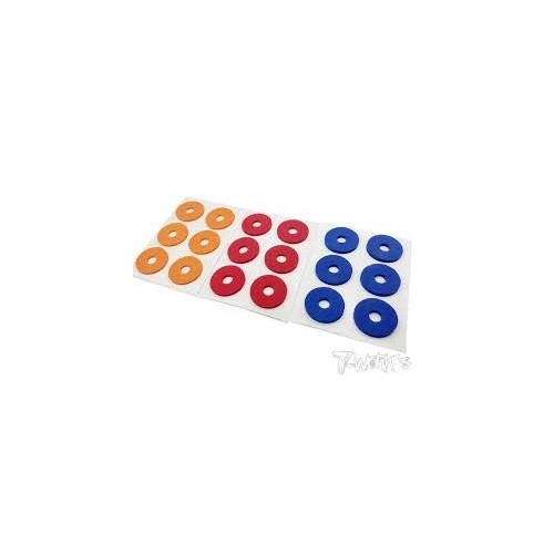 Spessori in gommapiuma 2.5mm per carrozzerie (6.1x22) 12PCS