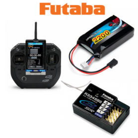 FUTABA TX 7XC-R334SBS con Batteria