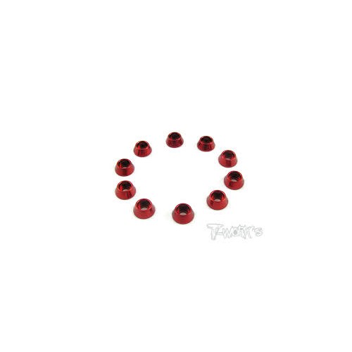 Viti-Rondelle Colorate-Collarini-Rasamenti - Rondelle per torretta ammortizzatori rosse (10)
