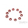 Rondelle Ergal Svasate Rosse 3mm (10)