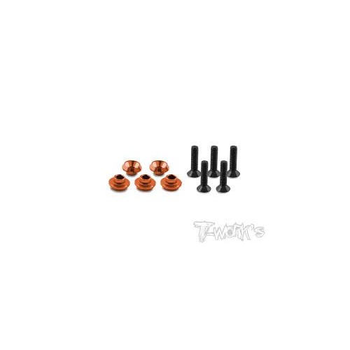 Rondelle Alluminio Per Servo Arancio (5)