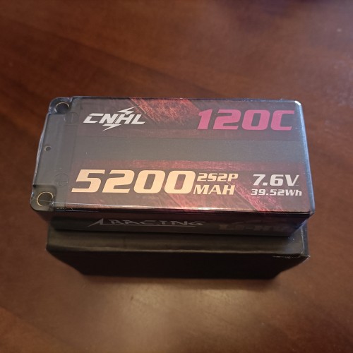 CNHL Racing Series LiHV 5200mAh 7.6V 2S 120C HV Shorty Hardcase