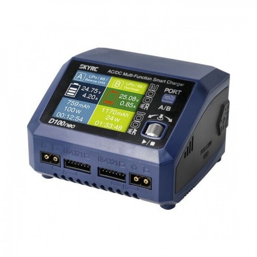 SkyRC Caricabatterie D100 Neo Dual 100w AC/DC 1-6s