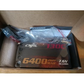 CNHL Racing LiHV 6400mAh 130C 2S 7.6V Batteria LiPo Shorty Hardcase
