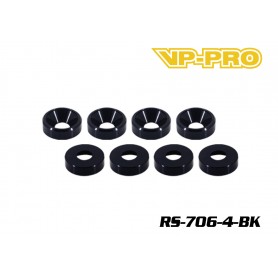 Rondelle ergal Svasate 4mm Nere (8)