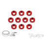 RONDELLE ERGAL SVASATE 4mm ROSSE (10)
