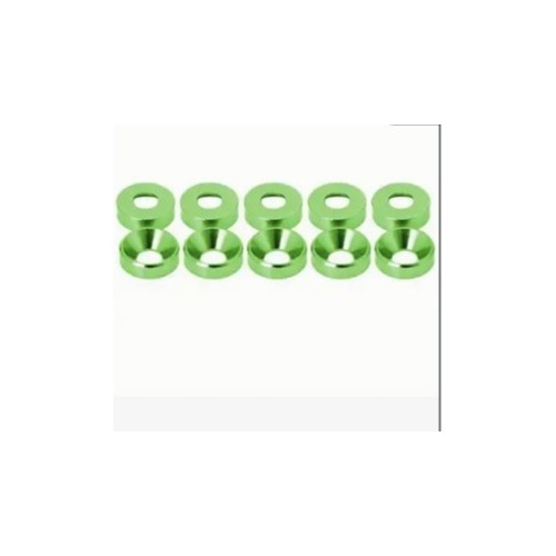 Rondelle Ergal Svasate 3mm Verdi (10)
