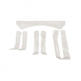 Carrozzeria Pista 1/8 1/10 - LENS Bodies Set Rinforzi + Alettone per carrozzerie Maltemi