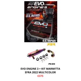 Evo Engine by OS - Kit EVO 3 OS B2105 Con Marmitta EFRA 2022 MULTICOLOR