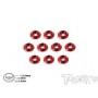 Viti-Rondelle Colorate-Collarini-Rasamenti - Rondelle Svasate foro 3mm Rosse (10)